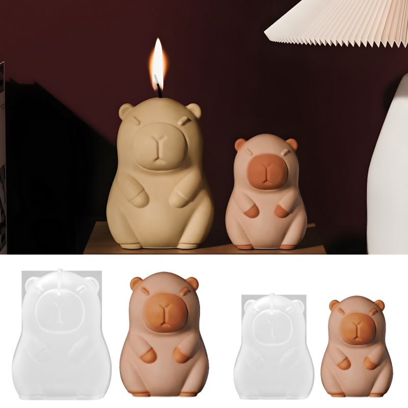 Candle Fragrance - Capibara pudín hornear molde de silicona