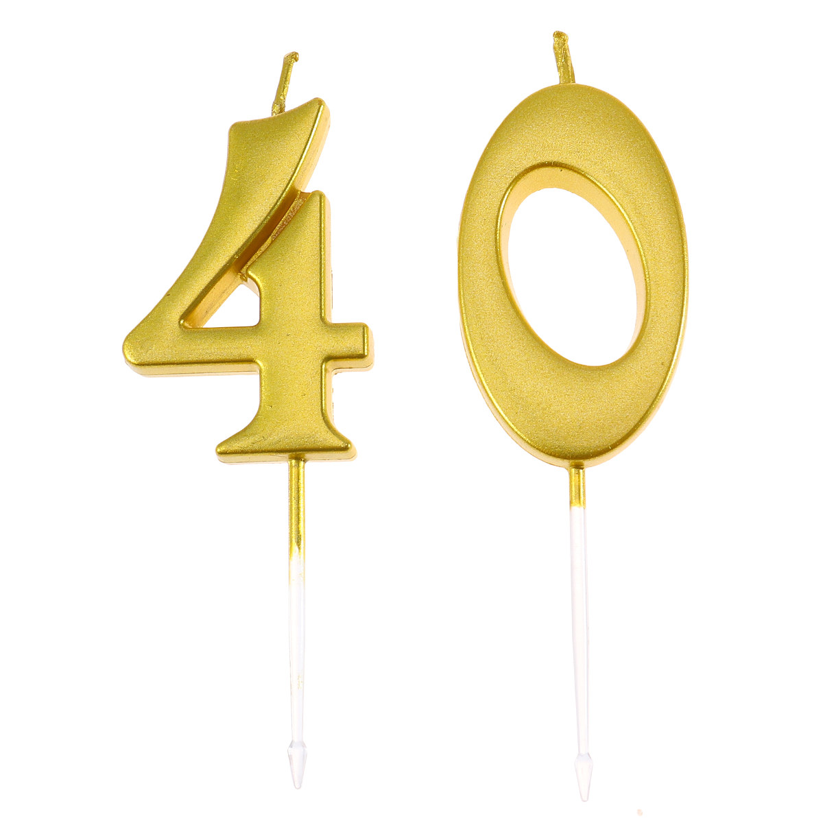 Paraffin Wax - 2 velas de cumpleaños con el