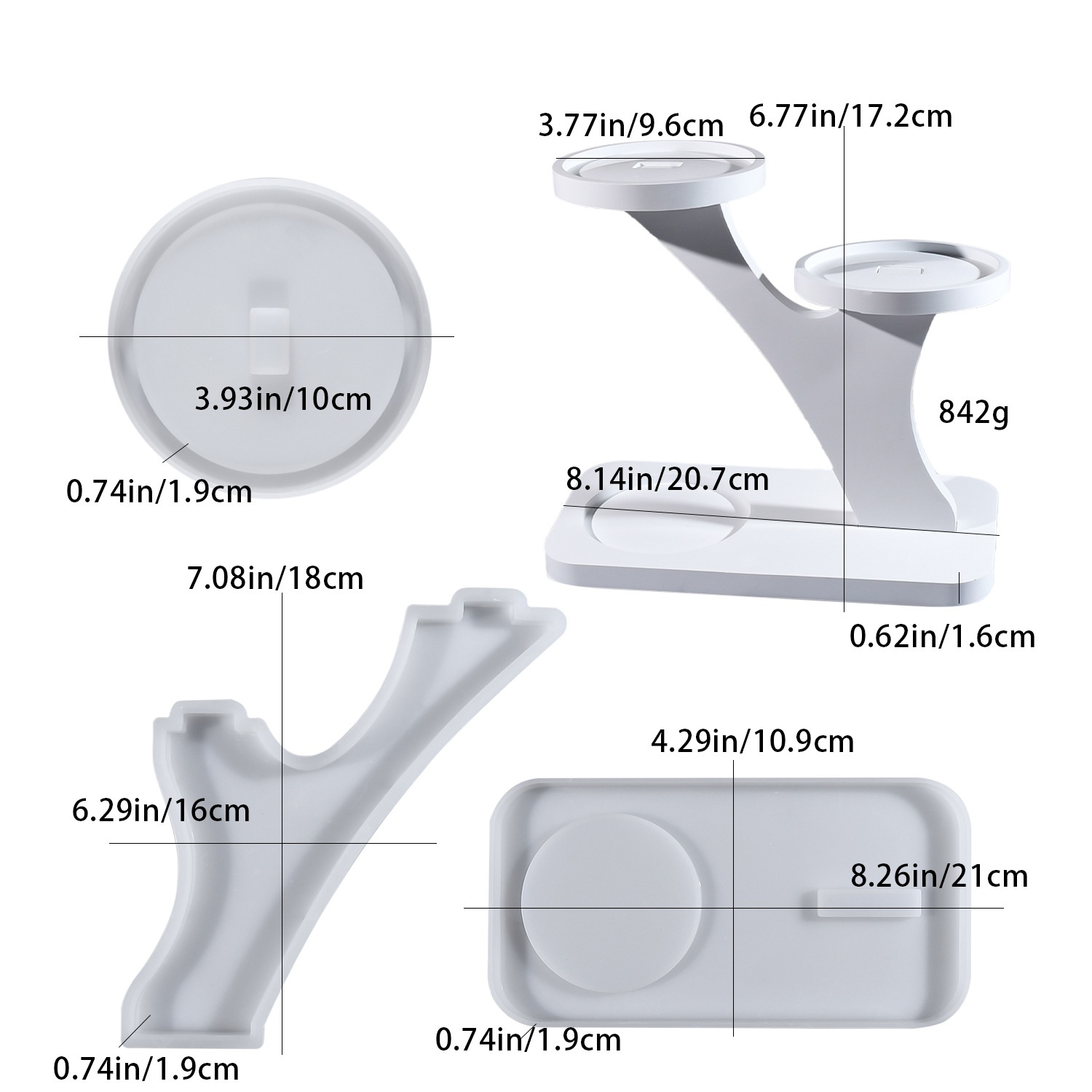 Candle Molds - Molde de silicona DIY para resina