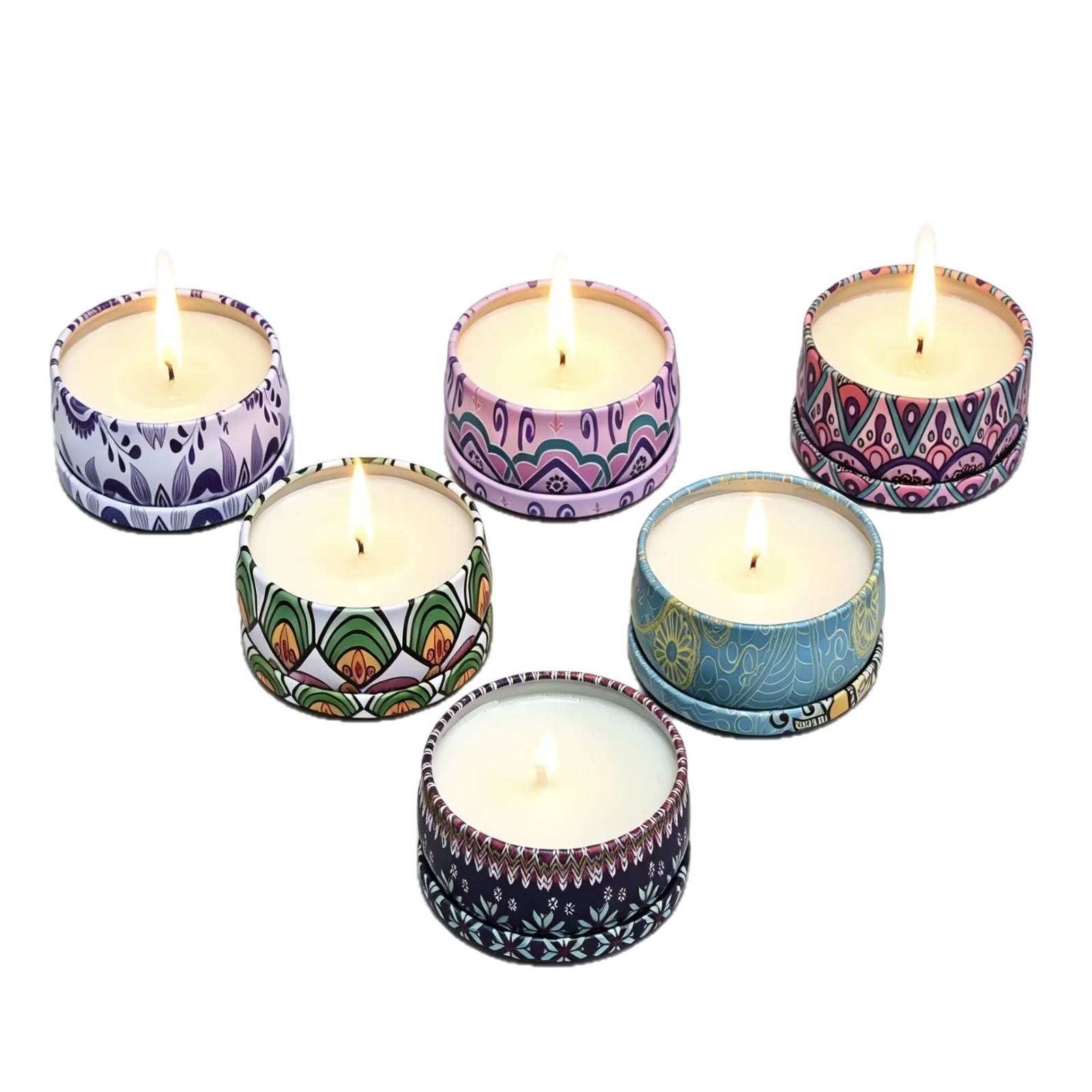 Candle Fragrance - Vela Aromática sin Humo con Flores
