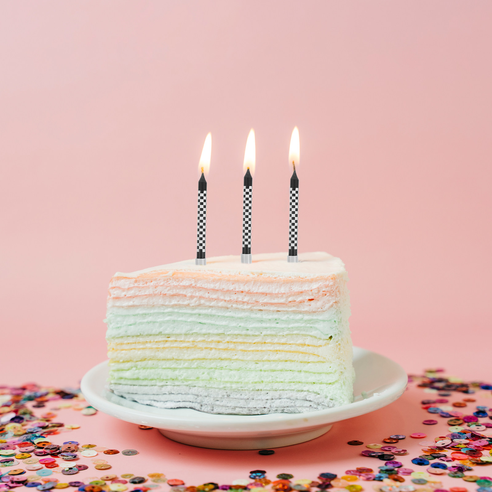 Paraffin Wax - 12 velas de cumpleaños con diseño