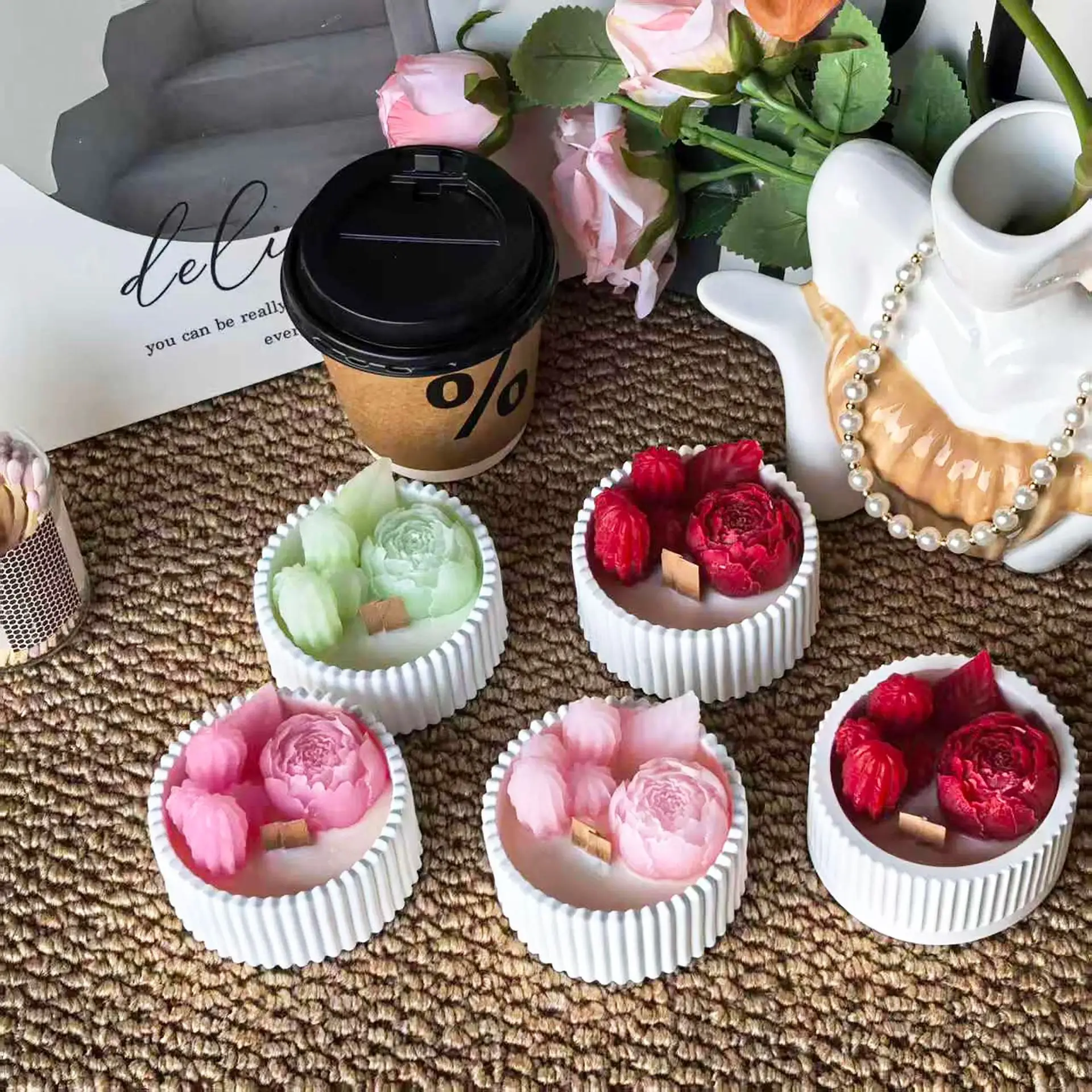 Paraffin Wax - 2 Velas Aromáticas en Forma de