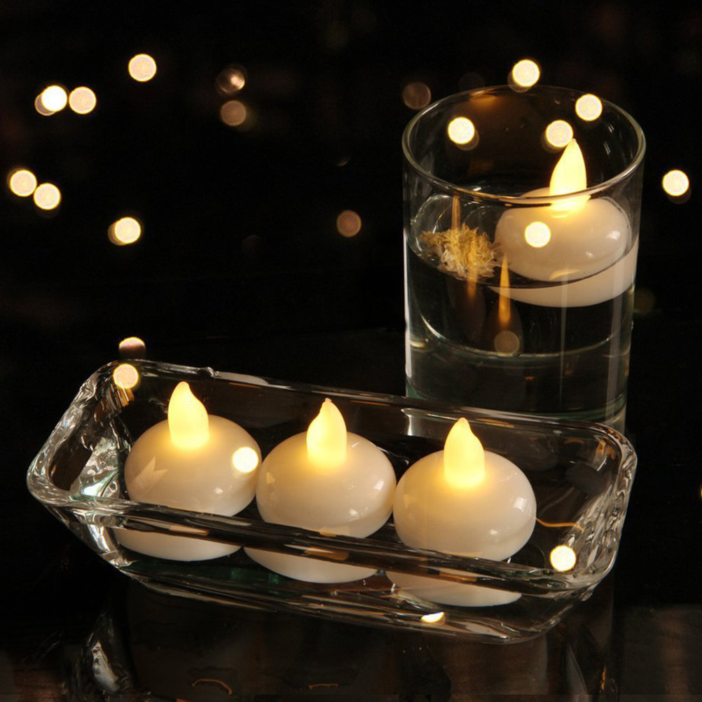 Paraffin Wax - 12 Luces Flotantes Impermeables LED sin