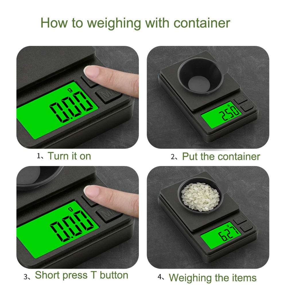 Candle Wax Scale - Báscula de bolsillo de precisión, 1000