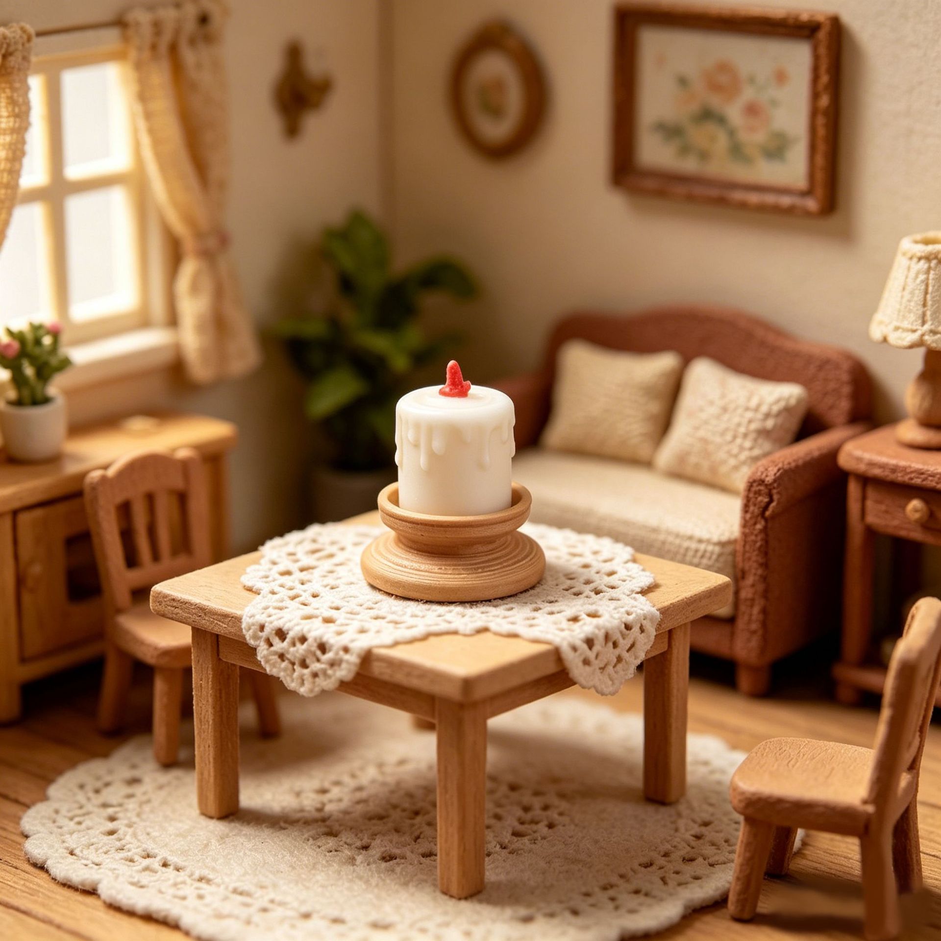 Candle Wax Scale - Juego de 3 Portavelas en Miniatura