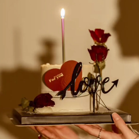 Paraffin Wax - Vela de cumpleaños con diseño de