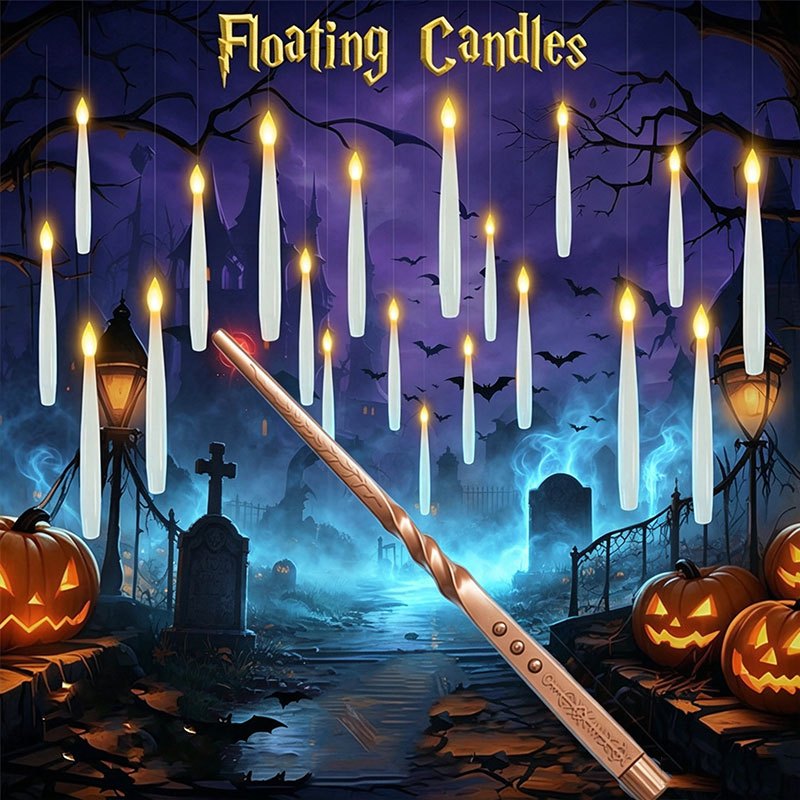 Silk Candle - Velas Flotantes Mágicas con Varita, Velas