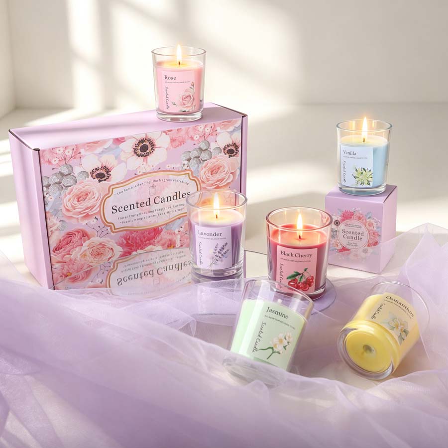 Candle Fragrance - Set de Regalo de Velas Aromáticas