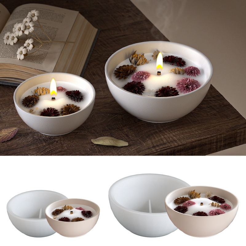 Candle Containers - Cuenco redondo para velas, molde de