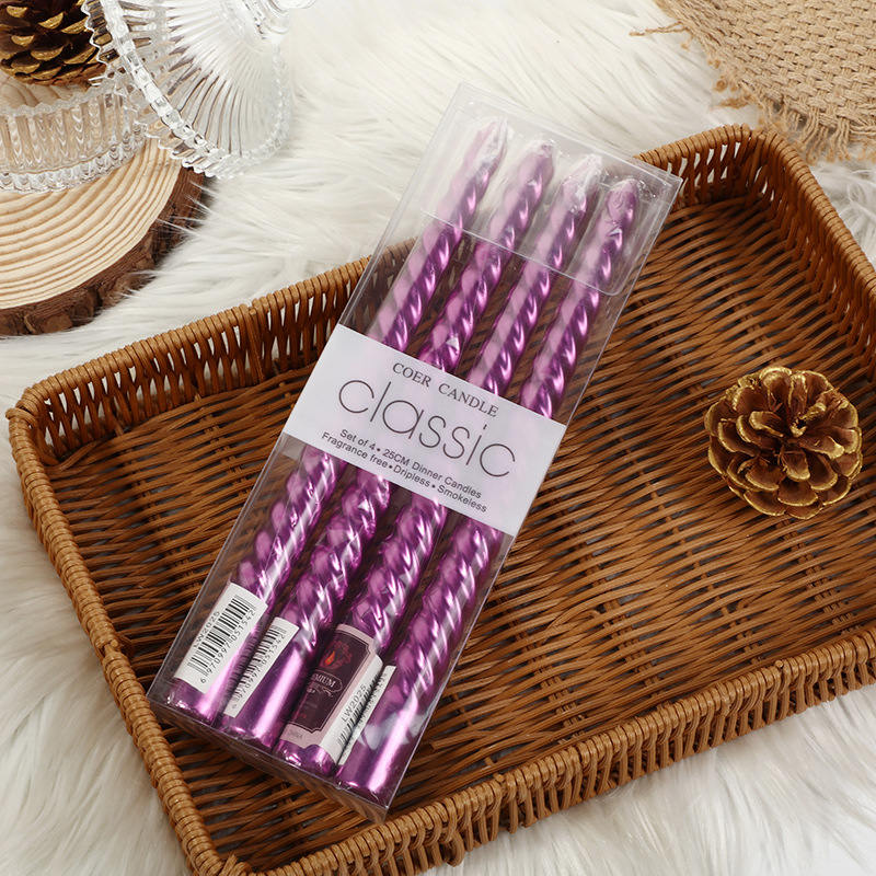 Candelabro roscado de colores  - Silk Candle reseña y precio
