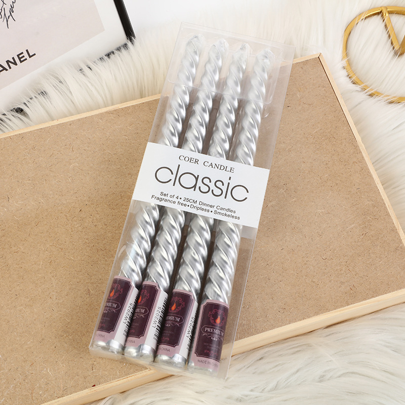 Candelabro roscado de colores  - Silk Candle reseña y precio