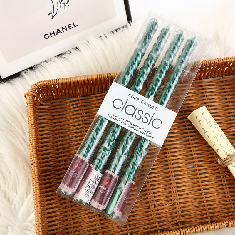 Candelabro roscado de colores  - Silk Candle reseña y precio