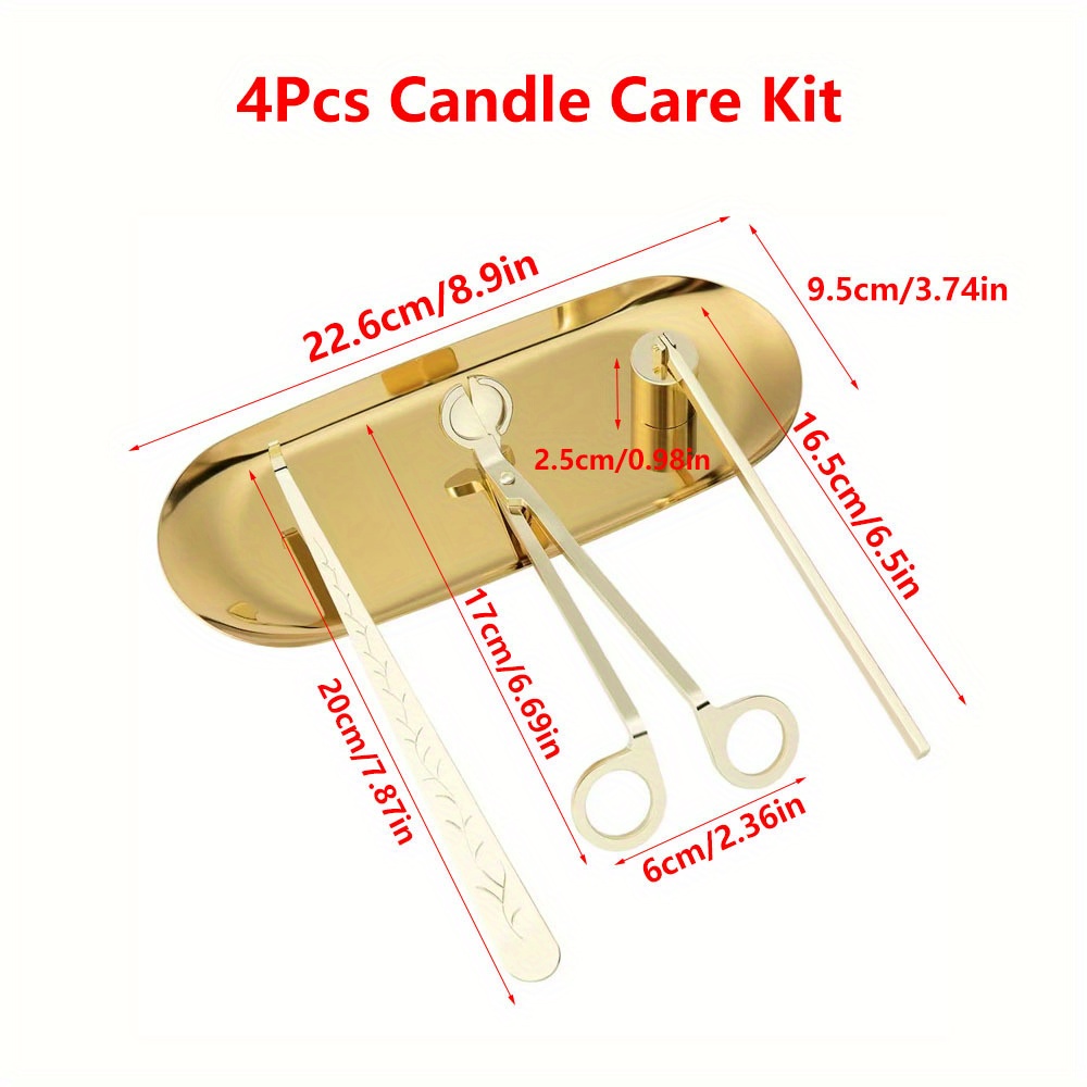 4 unids/set Kit de cuidado de  - Candle Wick reseña y precio