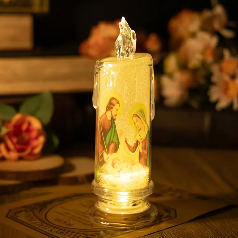 Lámpara LED tipo vela de Jesús - Silk Candle reseña y precio