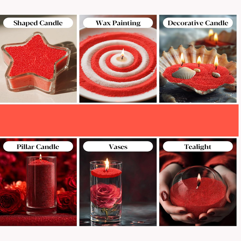 Velas perladas de arena verde, - Candle Wick reseña y precio