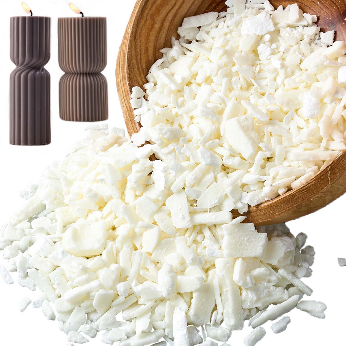 Cera de soja blanca pura de 1  - Candle Making Kit reseña y precio