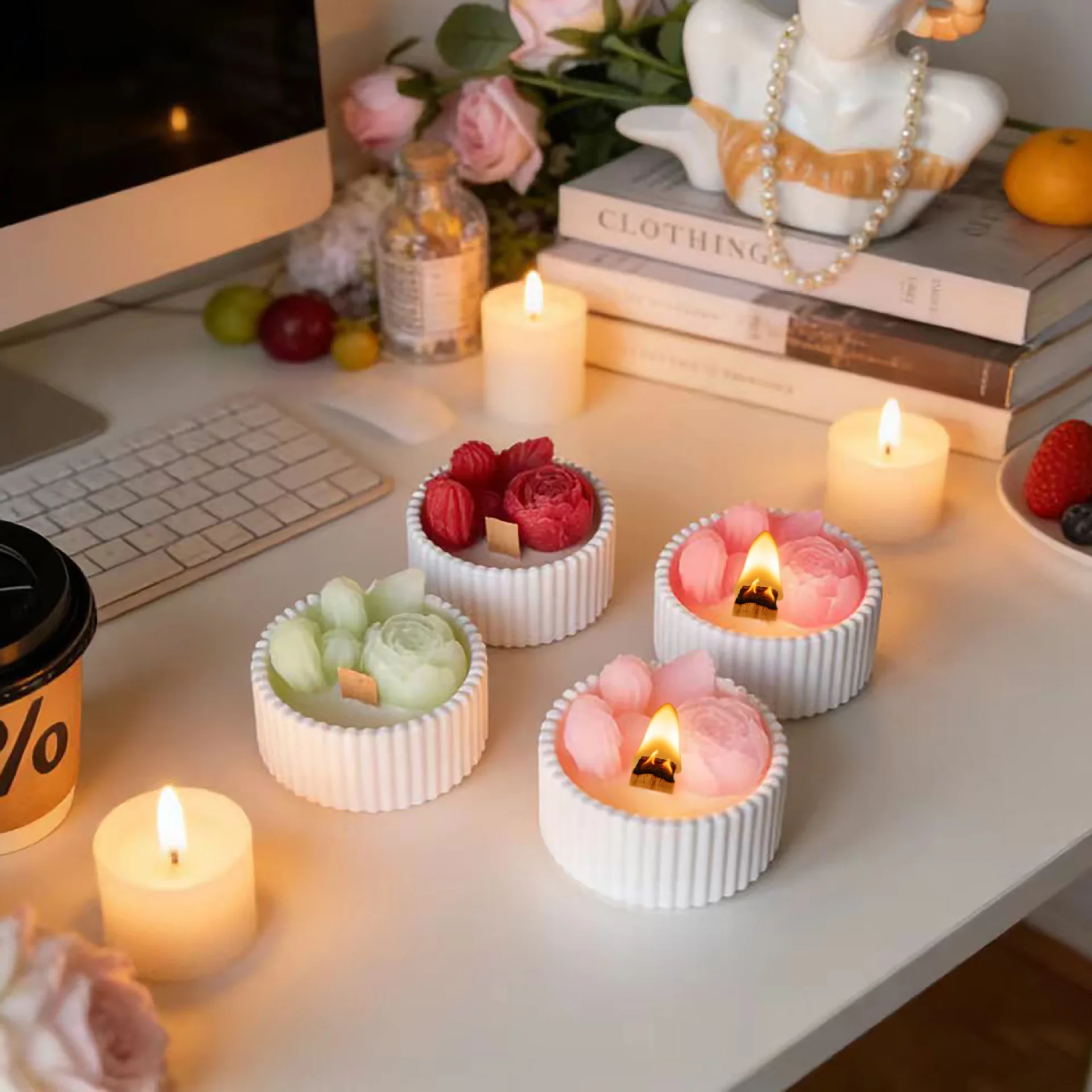 2 Velas Aromáticas en Forma de - Paraffin Wax reseña y precio