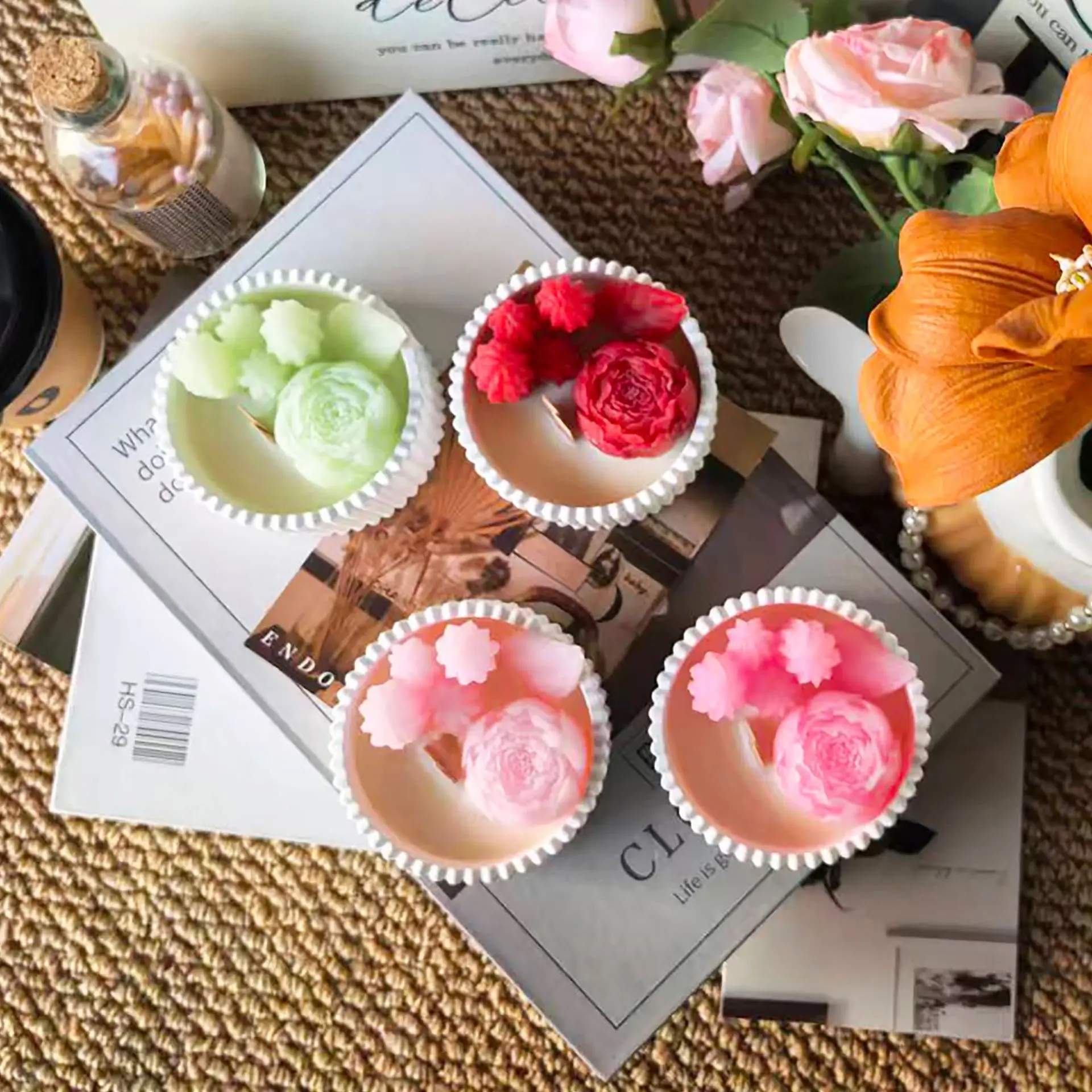 2 Velas Aromáticas en Forma de - Paraffin Wax reseña y precio