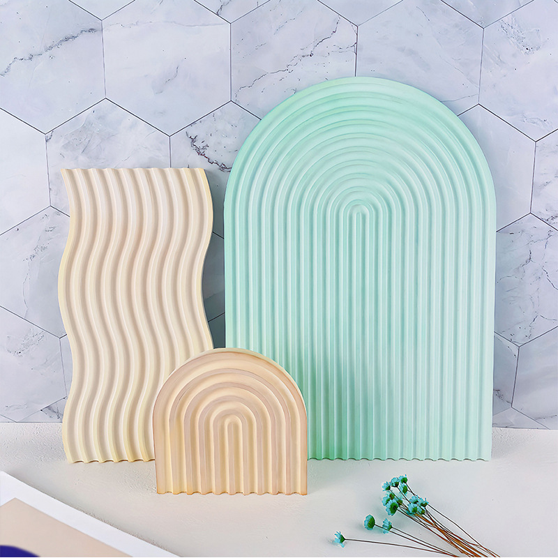Molde de bandeja ondulada a ra - Candle Molds reseña y precio