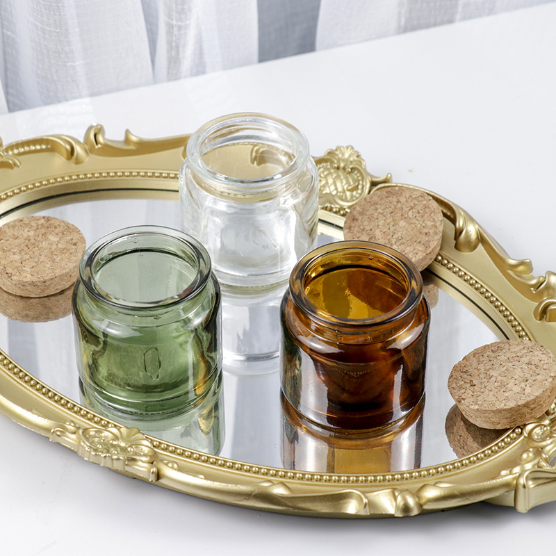 Vaso de vidrio retro marrón re - Candle Containers reseña y precio