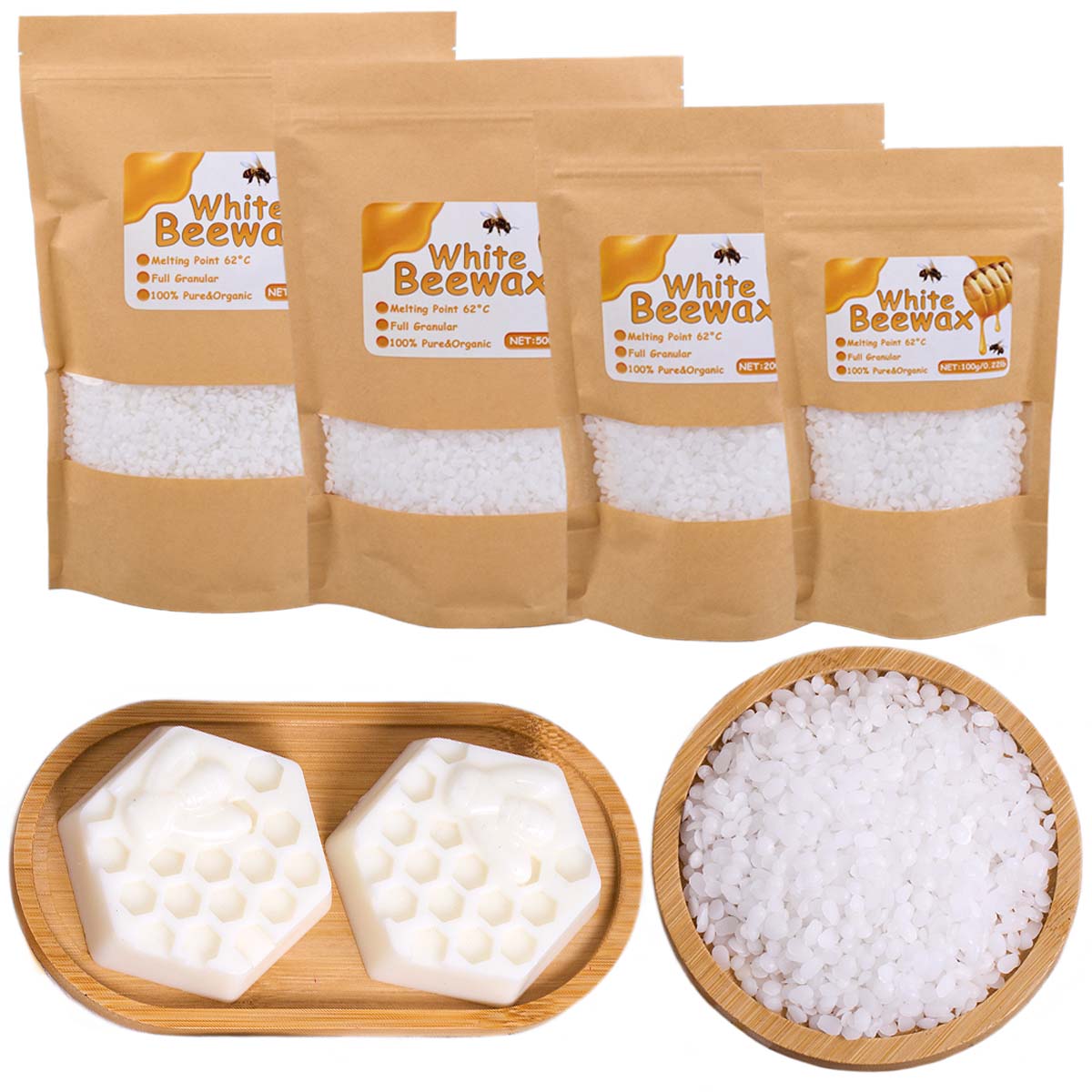 Cera de abejas blanca, vela pe - Candle Wick reseña y precio