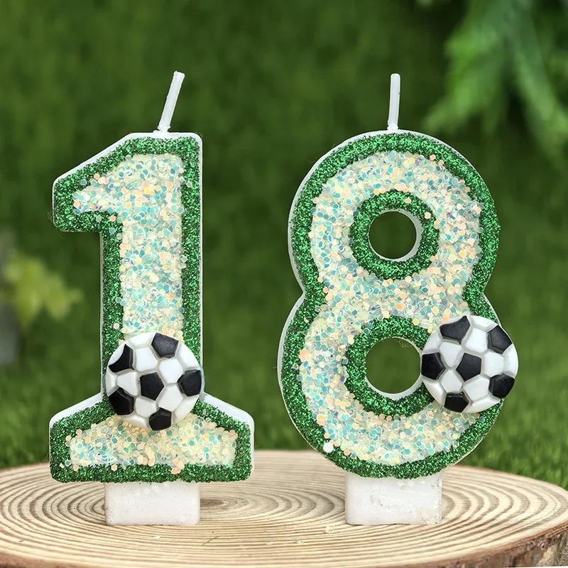 Velas con Números de Fútbol 3D - Paraffin Wax reseña y precio