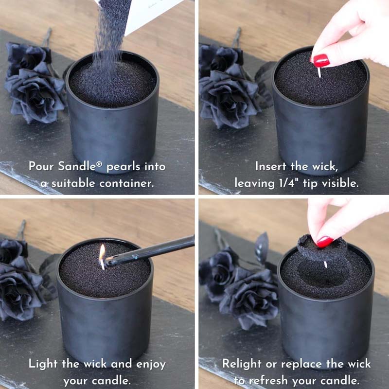 Arena Negra para Velas con Mec - Candle Wick reseña y precio