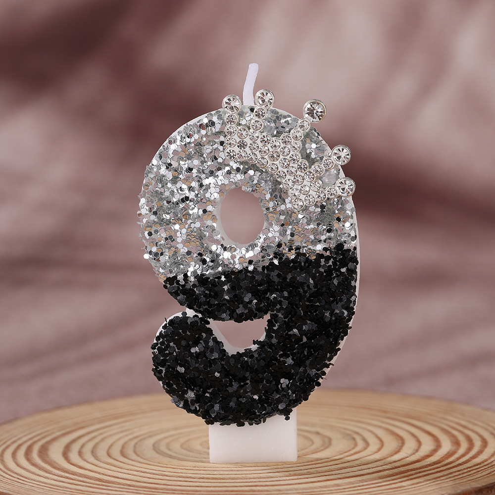 Corona Negra Plateada Degradad - Silk Candle reseña y precio