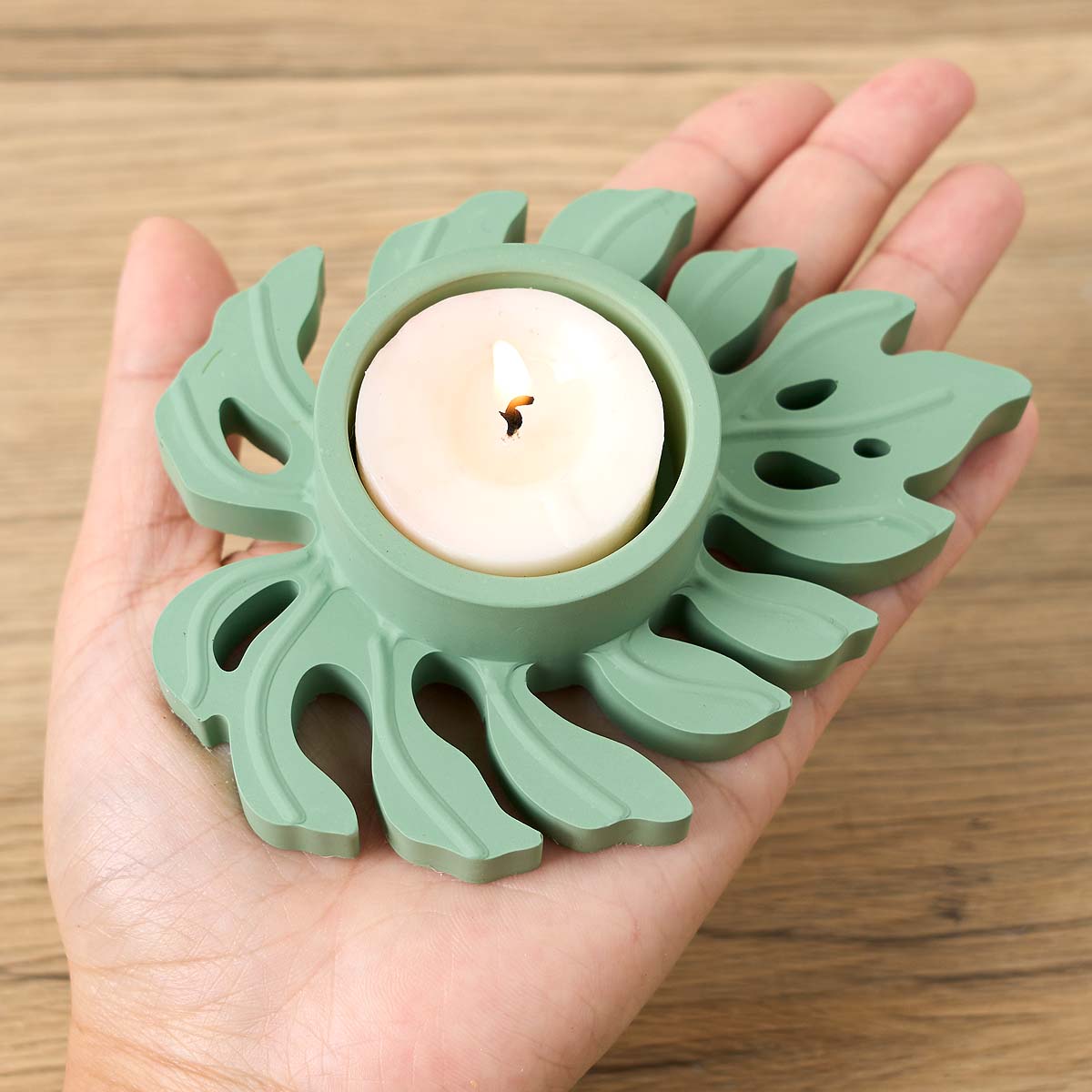 Candelabro de hojas, molde de  - Candle Lighter reseña y precio